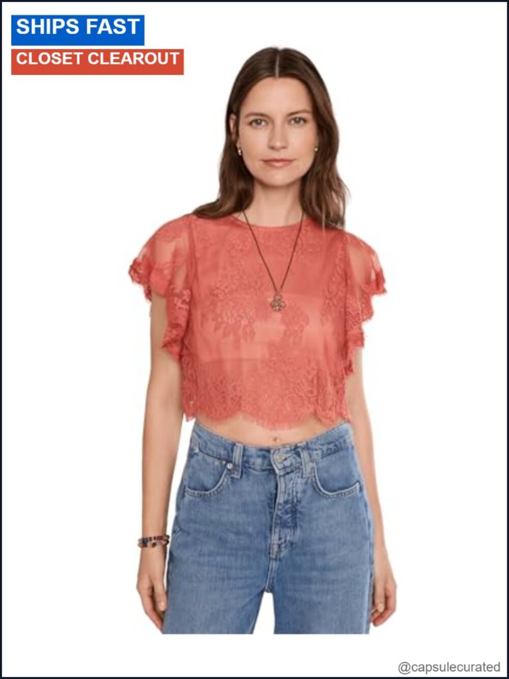 Women's Lunar Ash Lace Top Blouse